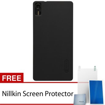 Nillkin For Lenovo Vibe Shot / Z90 Super Frosted Shield Hard Case Original - Hitam + Gratis Anti Gores Clear  