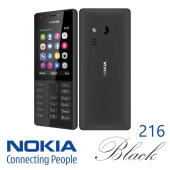 Nokia 216 Black Dual Simcard Garansi Resmi 1 Tahun  