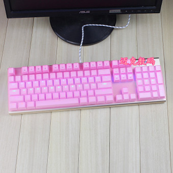 Gambar Nol mekanik keyboard desktop yang film pelindung penutup debu set m