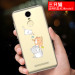 Gambar Note3 note3 cartoon silicone transparent Redmi protective case phone case