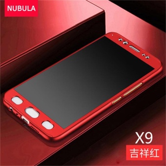Gambar NUBULA Phone Case For VIVO X9   V5 plus 360 Degree Real Full Body Ultra thin Hard Slim PC Protective Case Cover With Tempered Glass   intl