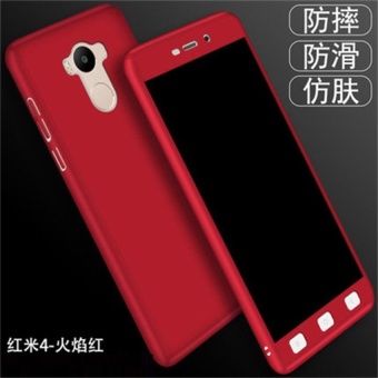 Gambar NUBULA Phone Case For Xiao mi Redmi 4 360 Degree Real Full Body Ultra thin Hard Slim PC Protective Case Cover With Tempered Glass   intl