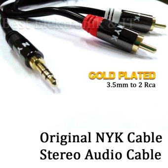 Gambar Nyk Kabel Jack Audio Stereo 3.5mm to RCA 2