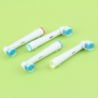Gambar O 4 buah pengganti sikat gigi elektrik kepala SB 17A untuk Oral B Brau