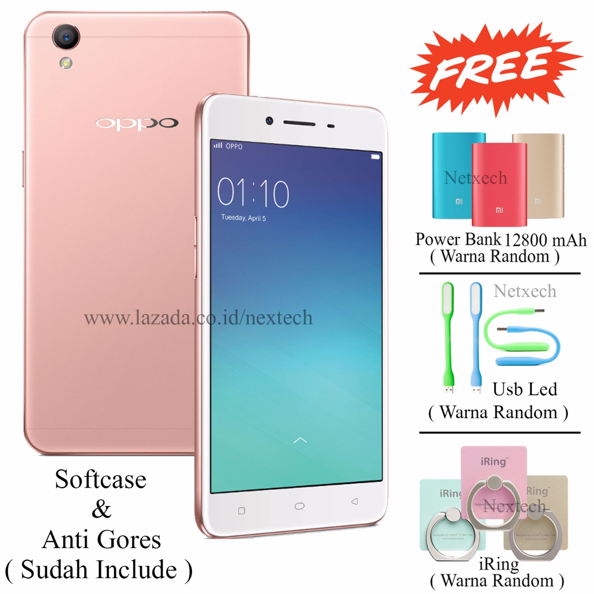 Oppo A37 -Brighten Your Selfie - Ram 2GB - Rom 16GB - Rose Gold