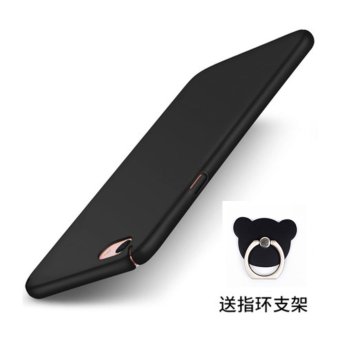 Gambar OPPO A39 A57 360 degrees Ultra thin PC Hard shell phone case Black+Bear ring   intl