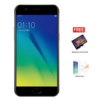 OPPO A57 - 32 GB - Black + Free Memory V-Gen 32 GB, Silicon Case  