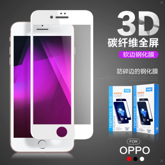 Gambar Oppo A57 A59 R11 3D carbon fiber full screen mobile phone protective film