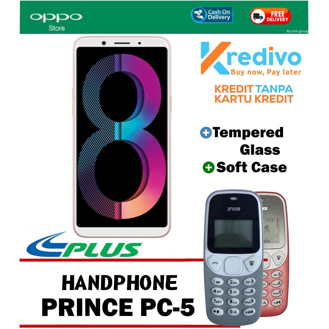 Oppo A83 3/32 GB - Gold Plus Handphone Prince PC-5 Garansi Resmi Cash Dan Kredit