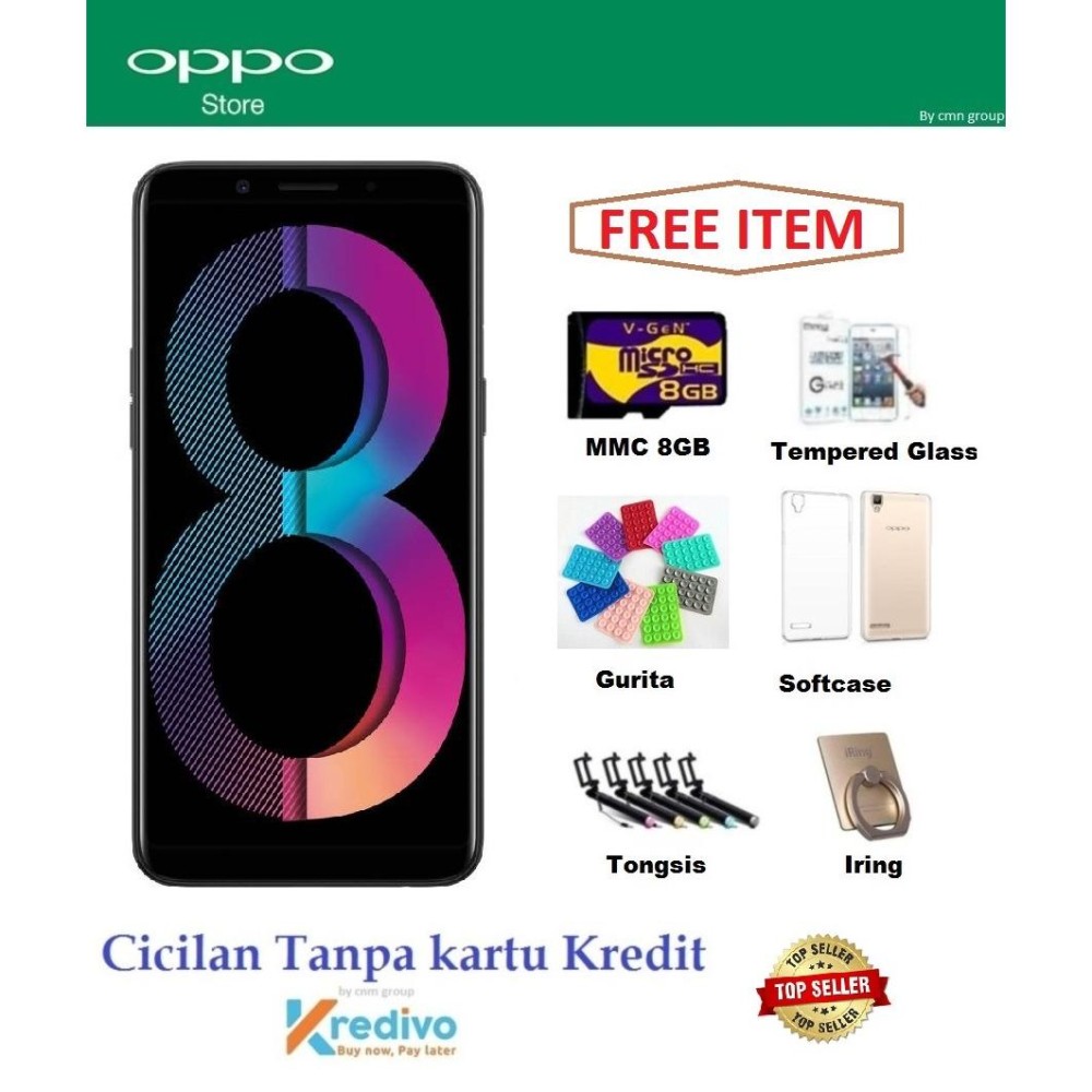 Oppo A83 Ram 3/32GB - CICILAN TANPA KARTU KREDIT + Bonus 6 Items
