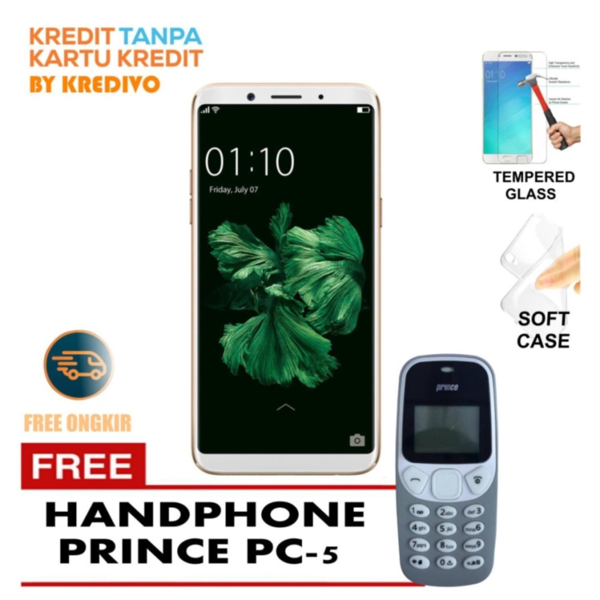 Oppo F5 4 GB / 32 GB - Gold Free Handphone Prince PC-5 Cash Dan Kredit