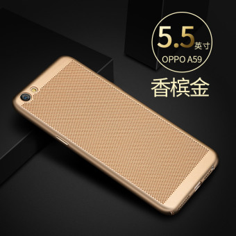 Gambar OPPO oppoA59 A59s A59 pendinginan berongga lulur cangkang keras handphone shell