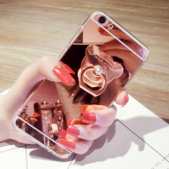 Gambar Oppoa57 oppoa59 silikon berlian mewah menjatuhkan resistensi braket shell telepon