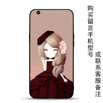 Oppoa59sa77a57a39a37f1s hitam matte soft shell telepon lucu bunga
