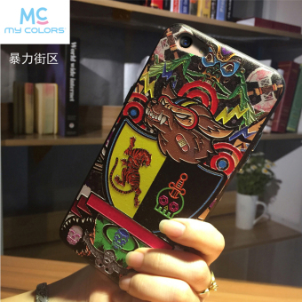 Gambar Oppoa77 oppof3 silikon hitam timbul buram lengan pelindung shell telepon