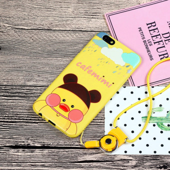 Gambar Oppor11 r11plus lucu asam hyaluronic bebek buram lengan pelindung shell telepon