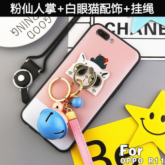 Gambar Oppor11 r11plus menjatuhkan resistensi all inclusive tepi silikon lembut lengan pelindung shell telepon