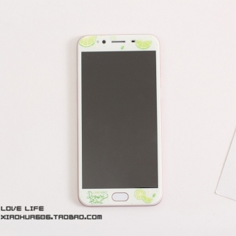 Gambar Oppor11 r11plus r9splus segar lemon filter warna layar penuh shell ponsel