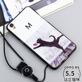 Gambar Oppor9 r9plus kepribadian semua termasuk merek populer dari silikon lembut telepon shell
