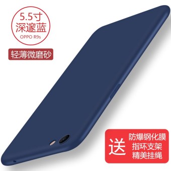 Gambar Oppor9s r9plus berlian imitasi lanyard cair set ponsel shell