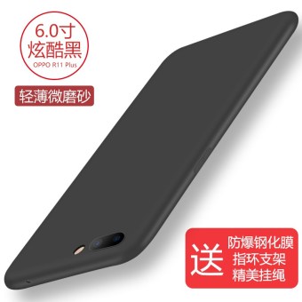 Gambar Oppor9s r9plus berlian imitasi lanyard cair set ponsel shell