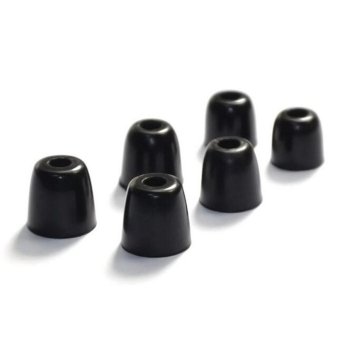 Gambar Original 3 Pairs S M L Noise Isolating Comfortble Memory Foam EarTips for KZ Headphones   Black   intl