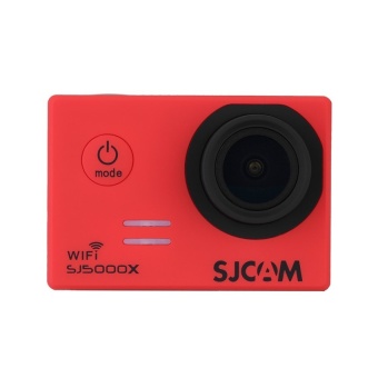 Original SJCAM SJ5000X 2.0” LCD Mini Wifi Anti-Shake Full HD 4K 24fps 1080P 60fps 12MP Novatek NTK96660 Waterproof Diving 30M Action Sports Camera (Red) - intl  