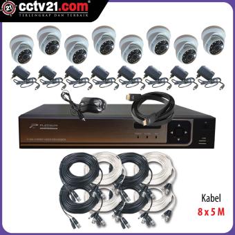 Gambar PAKET CCTV PROMO 8 Ch PLATINUM AHD + DVR 1.3 MP