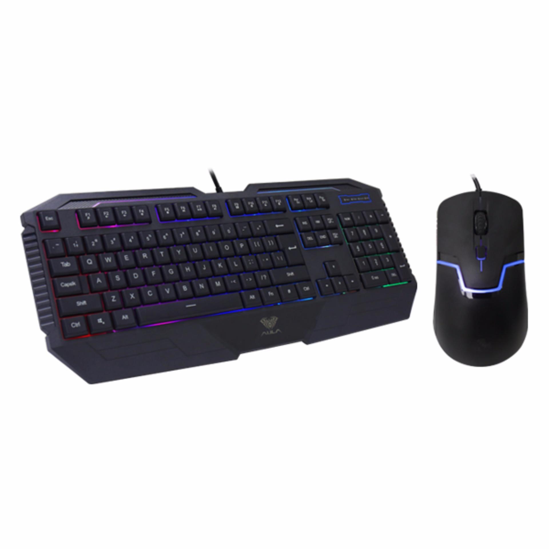 Paket Gaming Keyboard + Mouse Aula Black Altar