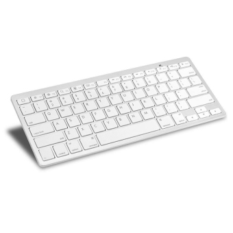 Gambar PAlight umum Ultra Slim Bluetooth nirkabel 3.0 keyboard (putih)