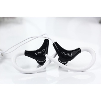 Gambar Panas olahraga telinga menggantung headphone kompatibilitas penuh 3.9 universal mobile ponsel Hi Fi headset olahraga ear earphone putih