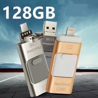 Pen Drive For Andorid/apple Iphone 6s USB Flash Drive 128gb USBStick Andorid 4.5+ OTG Pendrive U Disk 3 In 1 Memory Stick USB2.0(Gold) - Intl Mei 2019 - 3 Pen Drive for Andorid/apple Iphone 6s USB Flash Drive 128gb USBStick Andorid 4.5+ OTG Pendrive U Disk 3 In 1 Memory Stick USB2.0(Gold) - intl - 3