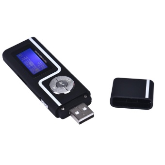 Gambar Portable USB MP3 Music Player LCD Screen Support 16GB TF Card BK   intl