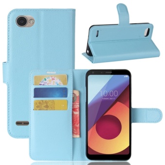 Gambar Premium Leather Flip Cover Wallet Phone Case for LG Q6   LG Q6 Plus  intl
