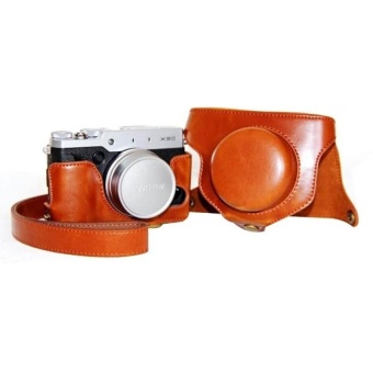 Gambar Protective High Quality PU Leather Camera Case Bag CoverforFujifilm X30(Camera Not Included) Brown   intl