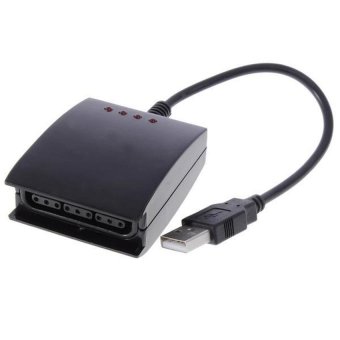 Gambar PS2 to PS3   PC Stick Controller Adapter USB Converter 4 in 1