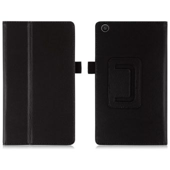 Gambar PU Case kulit penutup dengan berdiri membalik Folio Case untuk ASUS ZenPad C 7,0   Z170C hitam
