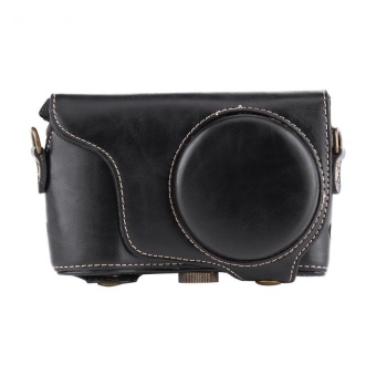 Gambar PU Leather Camera Case Bag with Shoulder Strap ForSamsungGC200 GC110 GC100   intl