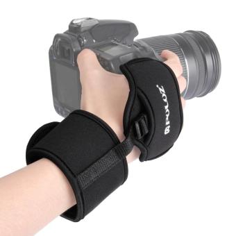 Gambar PULUZ Soft Neoprene Hand Grip Wrist Strap With 1 4 Inch Screw Plastic Plate For SLR   DSLR Cameras   intl