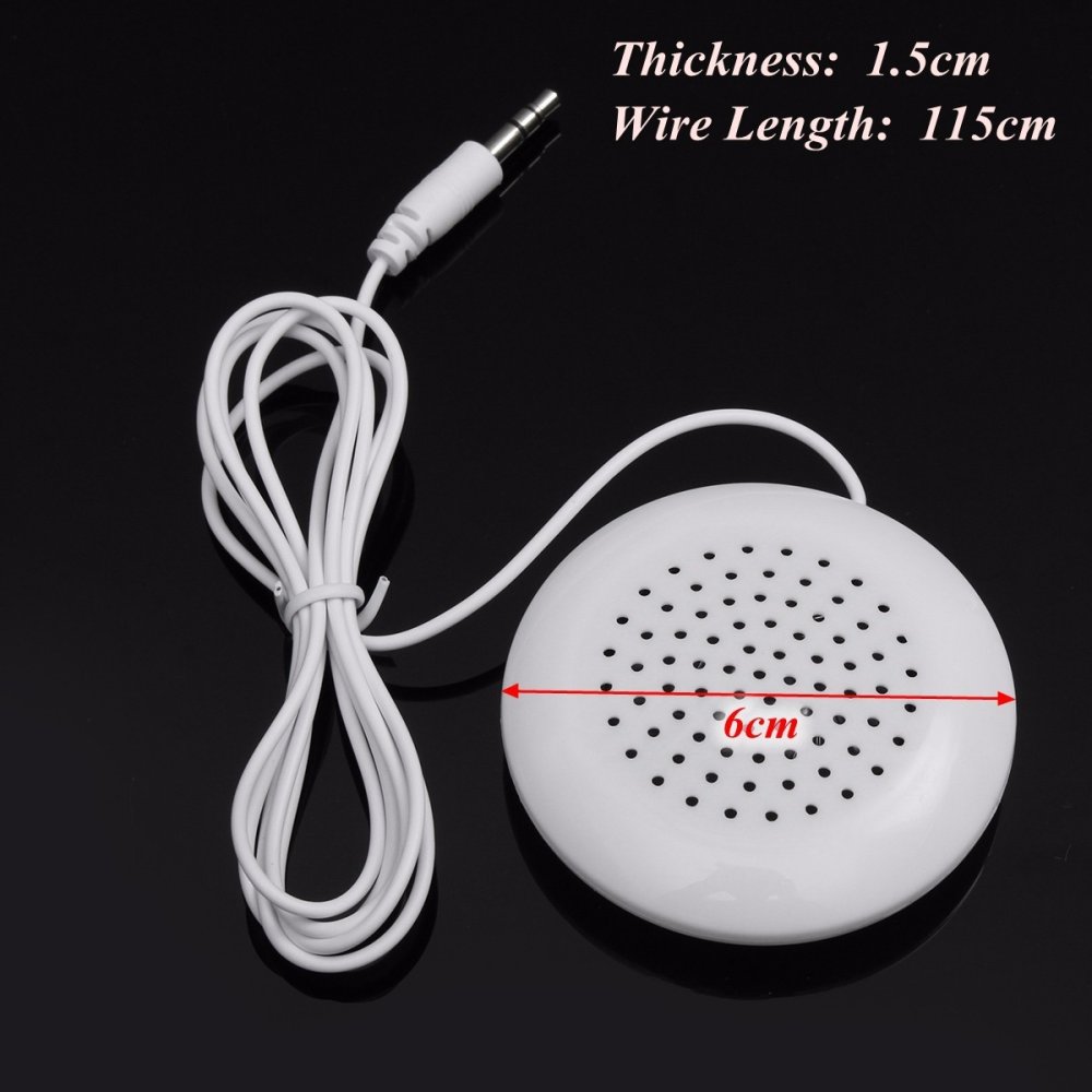 Putih 3.5 mm Mini pembicara untuk bantal MP3 MP4 pemain iPhone iPod Touch CD Radio ...