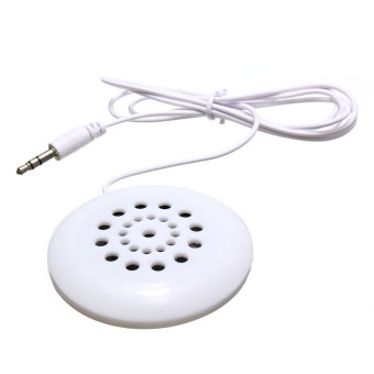 Gambar Putih 3.5 mm Mini pembicara untuk bantal MP3 MP4 pemain iPhone iPodTouch CD Radio