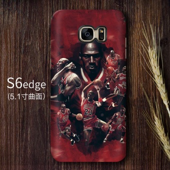 Gambar Qiaodan S6 EDGE S6 s8 matte layar melengkung lurus handphone shell pelindung lengan