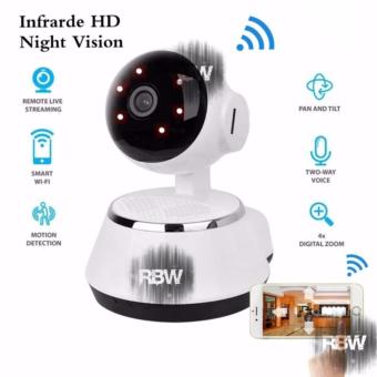Rainbow Cctv IP Camera Smart Net CT V380 Q6 Wifi HD720 1Mega pixelP2P CCTV Camera Cctv - Putih