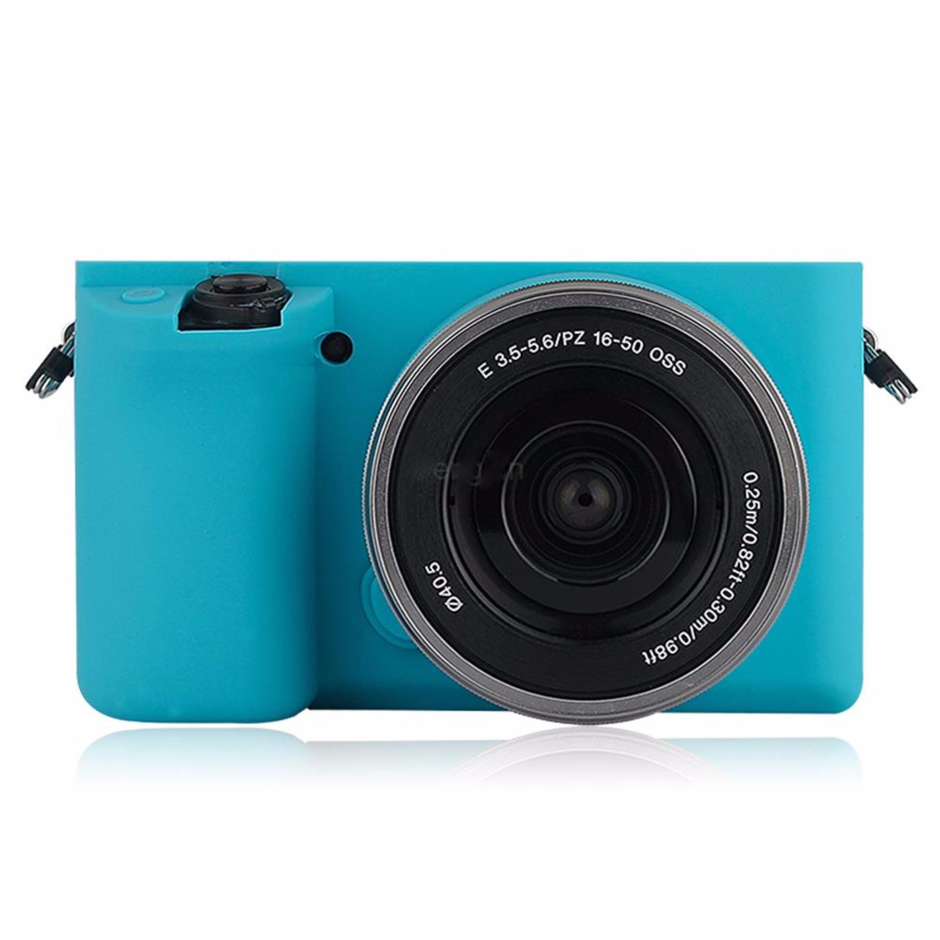 Rajawali Silicone Cover For Sony A6000 - Biru .