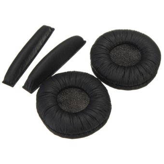 Gambar Replacement Headphone Ear Cup Pads Cushions +Headband ForSennheiser PX100 PX200