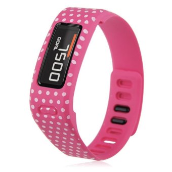 Gambar Replacement Silicone Strap Clasp Wrist Bracelet Band For GarminVivofit 2 Size Pink S