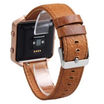 Gambar Retro leather Watch Bracelet Strap Band For Fitbit Blaze Smart Watch CO   intl