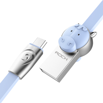 Rock 2A kabel data kecepatan tinggi Xiaomi Tahun Baru Imlek baris charger