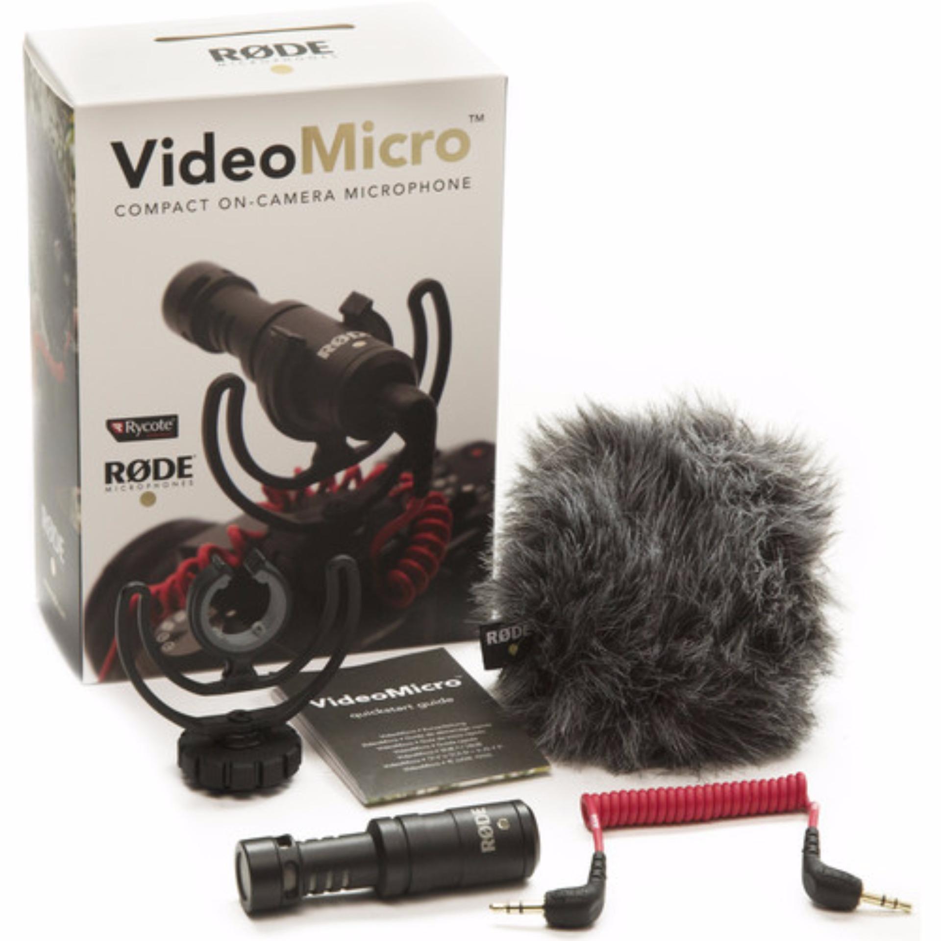 Rode VideoMicro Compact On-Camera Microphone with Rycote