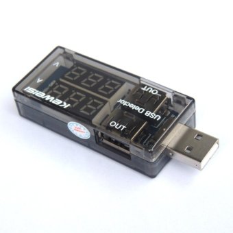 Gambar Saat Ini USB Charger Tegangan Detektor Pengukur Amper PengisianCharger Pengukur Tegangan Volt